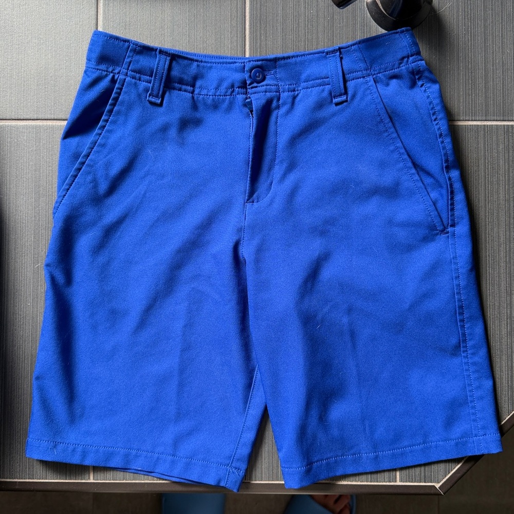 Under Armour Blue and Gray Athletic Shorts